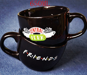 New Black  Red Friends TV Show Series Central Perk Coffee Time Ceramic Coffee Tea Cup Mug