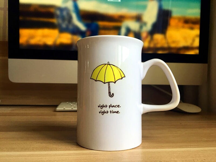 New Quality Ceramic Coffee Mug How I Met Your Mother Right place Right time Type 2